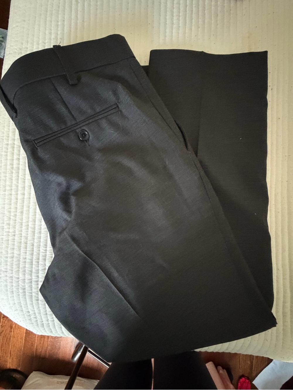 Greg Norman Collection Men's Black Dress Pants - Flat Front Tailored